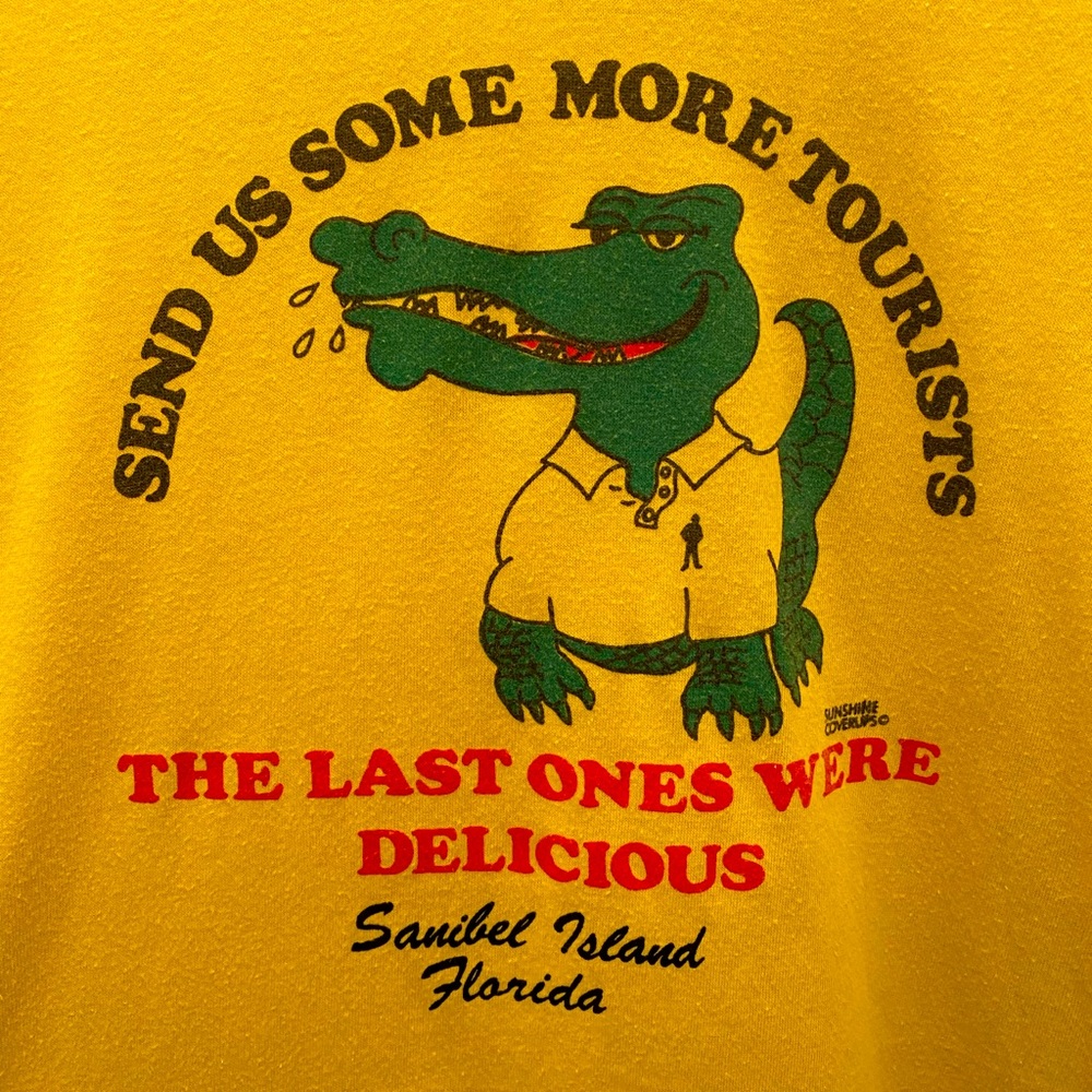 VINTAGE sanibel island t-shirt unisex 80s vacation beach SOFT Florida m shell